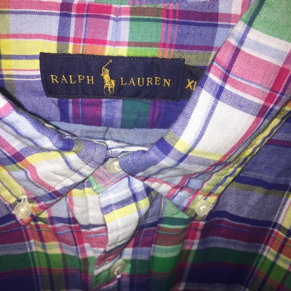 Multi Colored, Plaid, Button Up - image 3